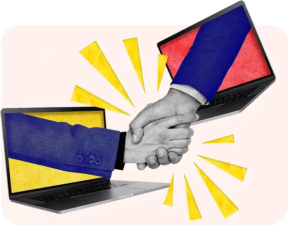 Editable Marketing Strategy Template With Online Networking Handshake Remixed Media - Doc-Rep editable marketing strategy template with online networking handshake remixed media