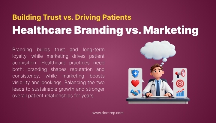 Healthcare Branding Vs. Marketing - Doc-Rep Healthcare Branding vs. Marketing