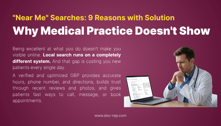 Medical Practice Doesn't Show in Near Me Searches