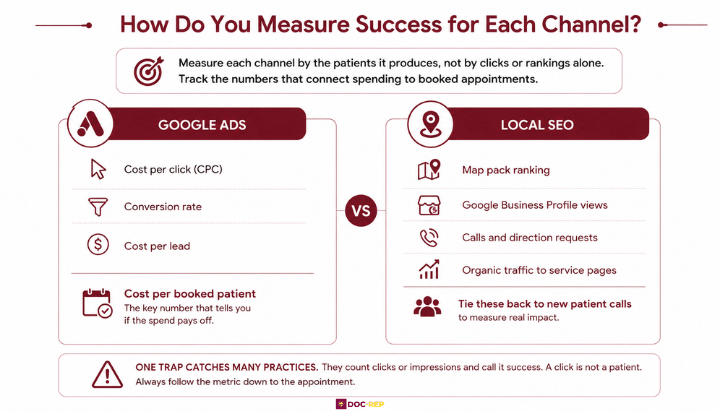 Google Ads & Local SEO KPIs for Doctors