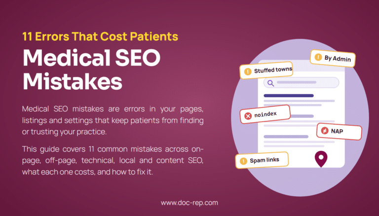 medical seo mistakes feature image